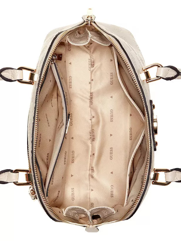 GUESS Dita Debossed Peony Dome Satchel